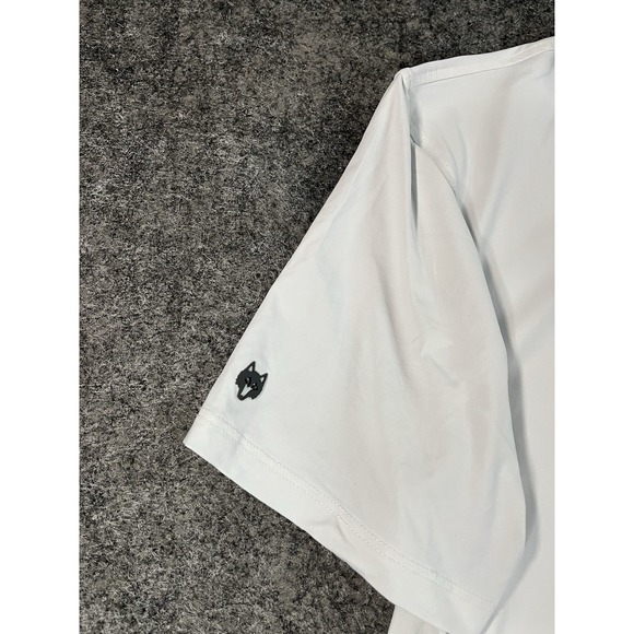 Greyson Golf Polo Shirt Mens Medium Arctic White Performance Stretch - Picture 3 of 7